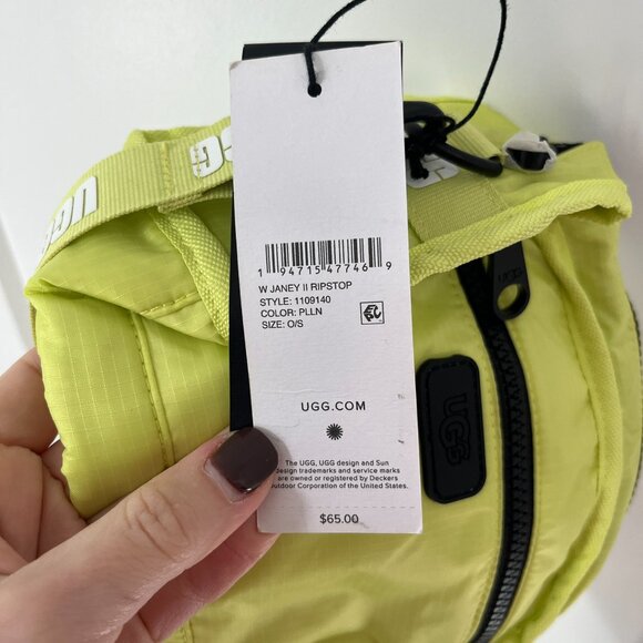 NEW Ugg Janey II Ripstop Green Crossbody Mini Bag - Picture 5 of 7